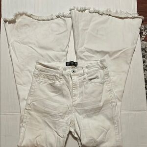 Sneak Peek Maverick Collection White Flare Leg Jeans